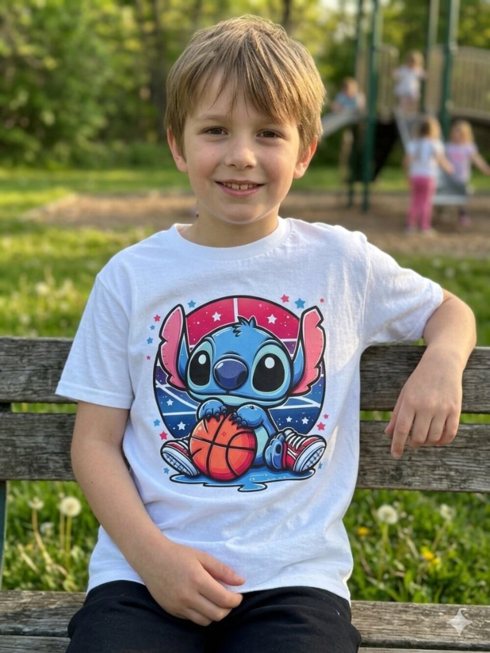 BALLER STITCH: Premium DTF Graphic Tee (Youth Medium)